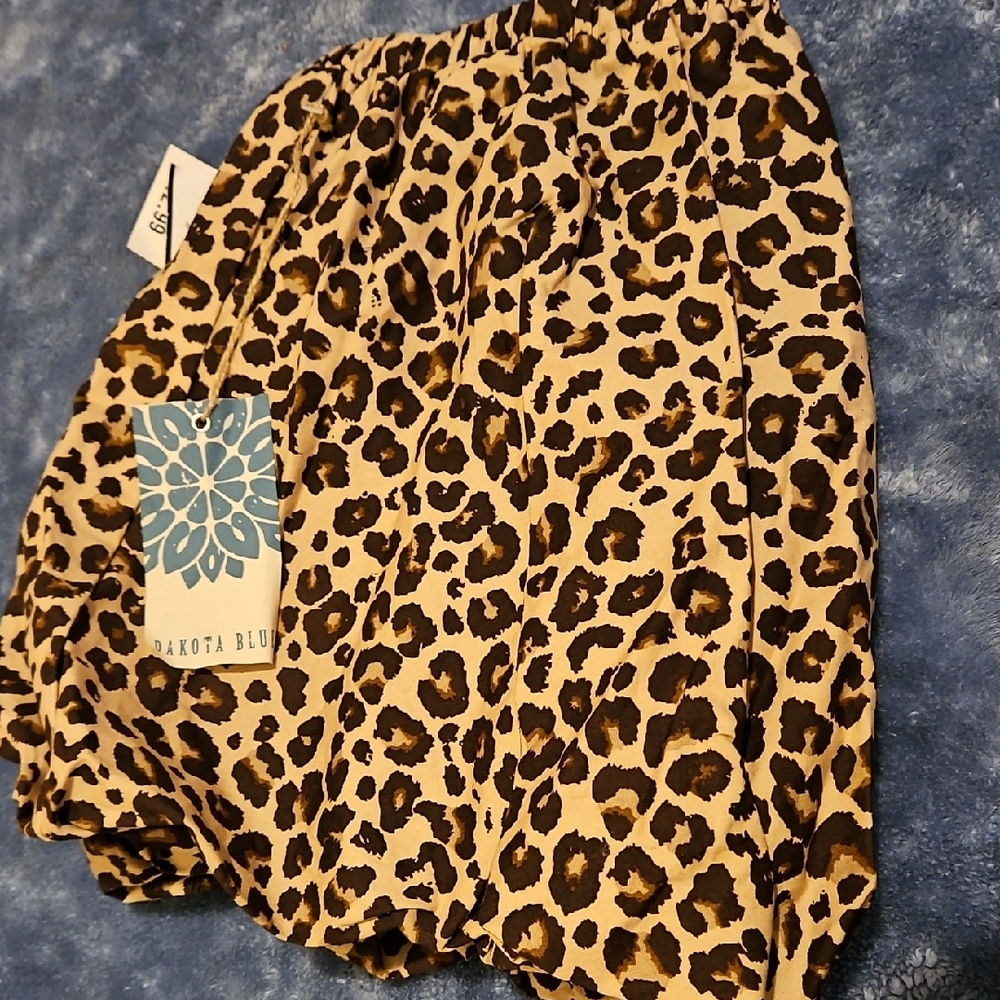 Dakota Blue Leopard Print Women's Skirt